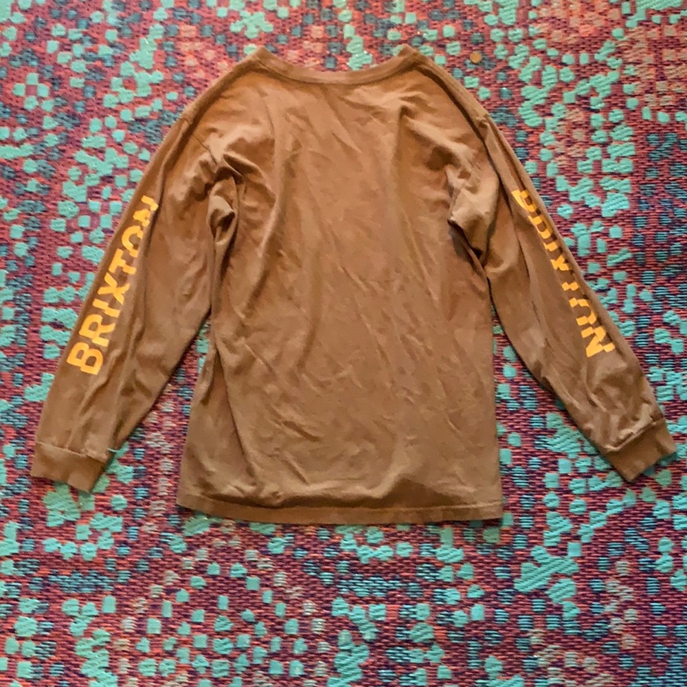 Brixton long sleeve brown size large